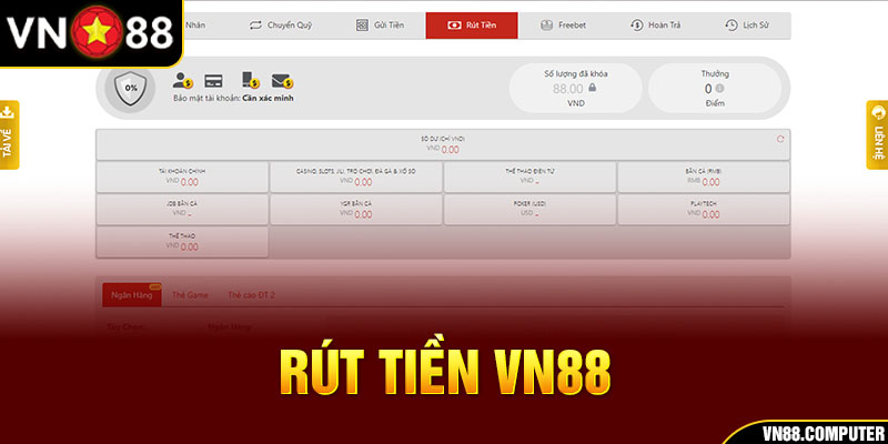 cách rút tiền vn88