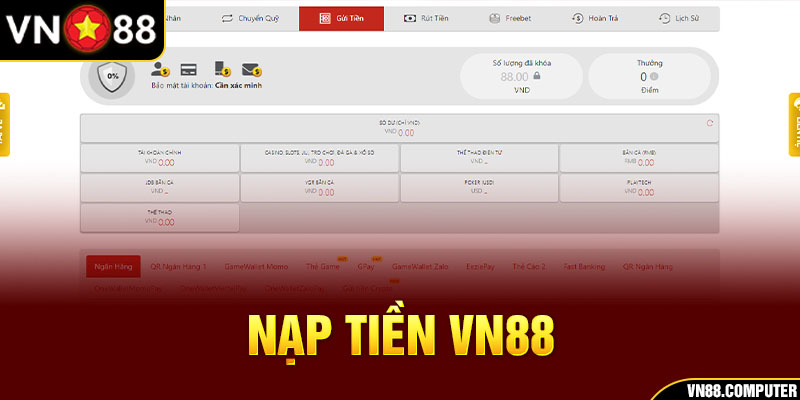 nạp tiền vn88