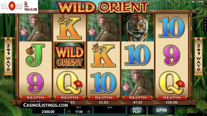 Trò chơi Wild Orient tại VN88 Trò chơi Wild Orient tại VN88