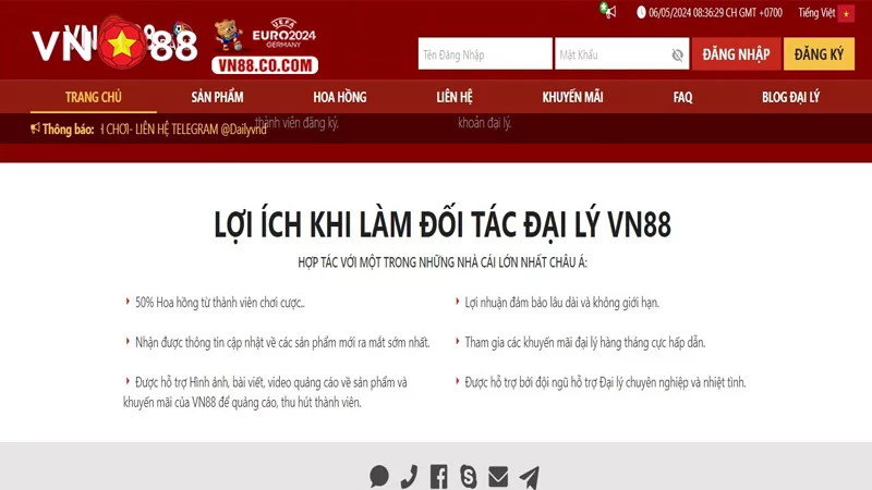 Trở thành đại lý của nhà cái này bạn sẽ có cơ hội nhận hoa hồng cao